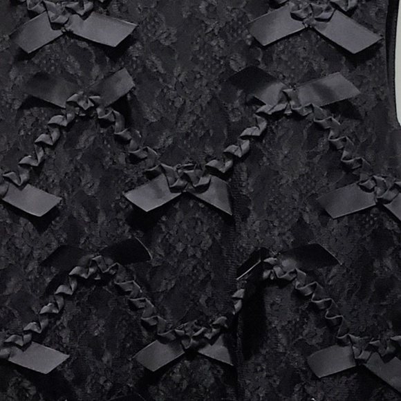 *SOLD* Ann Taylor Satin Bow Lace Tank Top XS - Picture 5 of 8